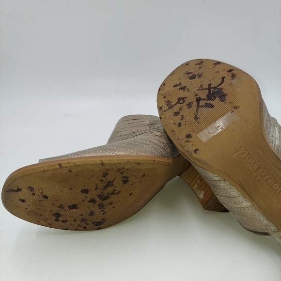 Paul Green Waverly gray leather slingback booties - Picture 9 of 10